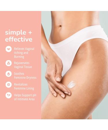 Vulva Moisture Cream - Daily Feminine Care for Vaginal Dryness & Comfort | Estrogen-Free Non-GMO Omega-7 & Vitamin E - 1.76 Fl Oz - Buy Online on GoSupps.com