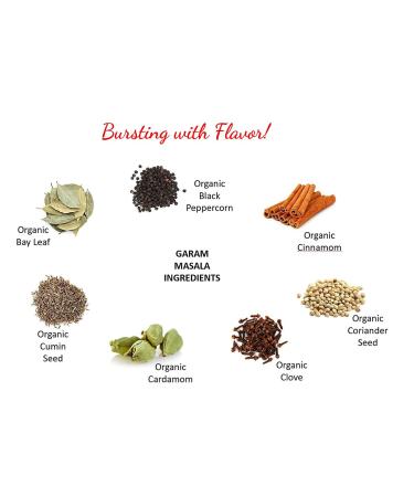 Organic Garam Masala Powder Seasoning | Gluten-Free, Vegan 7-Spice Blend | Flavor Temptations | 3.5 oz (100g) - Buy Online on GoSupps.com