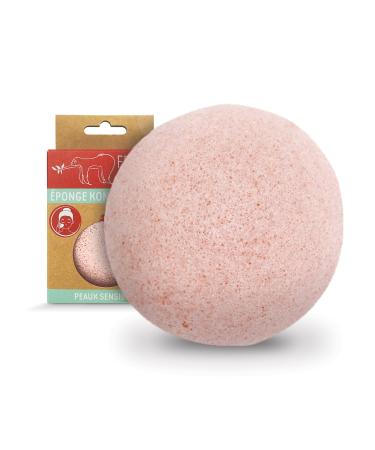 Feel Natural Konjac Sponge - Cherry Blossom | Eco-Friendly Facial Cleanser for Glowing Skin - Buy Online on GoSupps.com