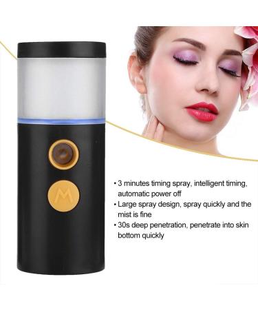 Nano Facial Sprayer Rechargeable Portable Nano Spray Mini Face Mist Handy Sprayer Atomization Moisturizing Face Steaming Sprayer 20ml Face Steamer Sprayer for Skin Care Eyelash(Black) - Buy Online on GoSupps.com