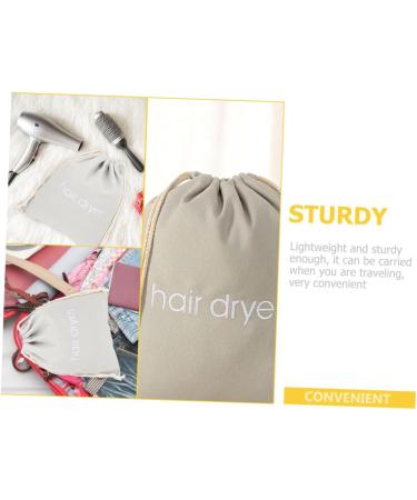Healeved 12 Pcs Hair Dryer Storage Bag Drawstring Bags Toiletry Bag for Travel Storage Bags Fabric Light Grey - Buy Online on GoSupps.com