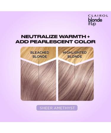 Clairol Blonde It Up Crystal Glow Toner Kit - Sheer Amethyst Sheer Amethyst 135 ml (Pack of 1) - Buy Online on GoSupps.com