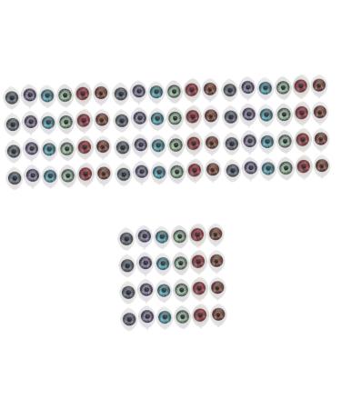 Lurrose 480 pcs Decor Realistic Doll for Prop Eyes Terror Fake Eyeballs or Plastic Party Toys Tricky Trick As Shownx4pcs 0.7X1.1X1.5CMx4pcs