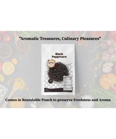 200g Premium Whole Black Peppercorns - 100% Natural & Additive-Free - Buy Online on GoSupps.com