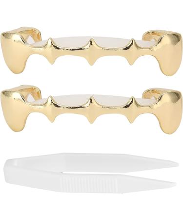 Irregular Hip Hop Denture Set Halloween Hip Hop Teeth Decoration Accessories (Gold) - Buy Online on GoSupps.com