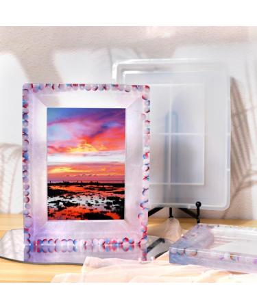 VILLCASE 5pcs Square Photo Frame Mold Frame Molding DIY Photo Frames Crafts Molds Fondant Molds Square Frame Silicone Chocolate Mold Supplies White Silica Gel Crystal Epoxy Whitex5pcs 2.2X17.7X22.7CMx5pcs - Buy Online on GoSupps.com
