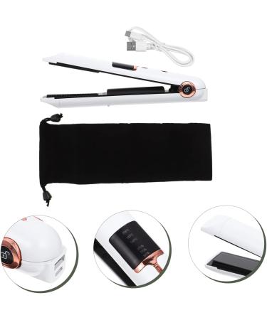 Baluue Curling Iron Mini Hair Crimper Travel Hair Straightener Professional Styling Tools Abs White 21X4X3.5CM White - Buy Online on GoSupps.com