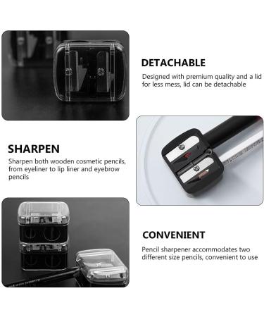 2pcs Dual Hole Eyeliner Sharpeners for Lip, Eyebrow, and Eye Pencils - Buy Online on GoSupps.com