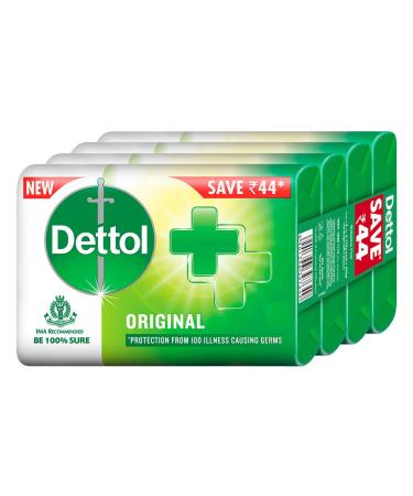 Dettol Bathing Soap Original 125gm Pack of 4