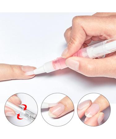 Nail & Cuticle Oil Pen Set with Jojoba Seed Oil for Nail Care and Revitalization - 2PCS Hand & Nail Treatment for Pedicure - Buy Online on GoSupps.com