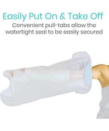 Vive Arm Cast Protector for Shower - Waterproof Bandage Cover | Adult Water Resistant Sleeve for Broken Hand/Wrist - Watertight Protection - Buy Online on GoSupps.com