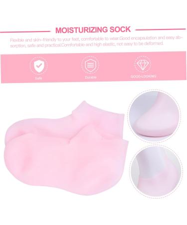POPETPOP 2 Pairs Protective Socks Heel Protector Socks Moisturizing Stocking Moisturizing Socks for Heel Socks for Dry Cracked Feet Heels for Women Gel Heel Socks Night Sebs Repair Spa Miss - Buy Online on GoSupps.com