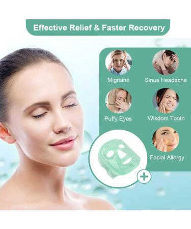 NEWGO Cooling Eye Mask - Hot & Cold Therapy Gel Beads for Migraine Relief, Puffy Eyes, Sinus Pain, Headaches - Green - Buy Online on GoSupps.com