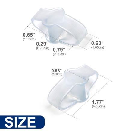 Promifun Gel Toe Corrector - 10 Pack Toe Separators with Big Toe Spacer for Bunion Pain - Buy Online on GoSupps.com