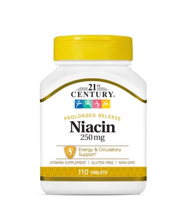 21st Century Niacin 250 mg Tablets 110-Count (Pack of 2)
