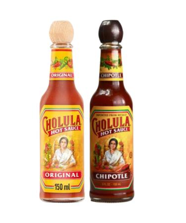 Hot Sauce Bundle with Cholula Hot Mexican Sauce 150ml and Cholula Chipotle Hot Sauce 150ml (2 Pack) - Buy Online on GoSupps.com