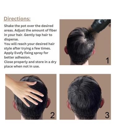 Hair Fiber for Thinning Hair & Bald Spots - Natural Hair Building Fibers Instantly Thicker Hair (Medium Brown) - 25g | Ideal for Men & Women - Buy Online on GoSupps.com