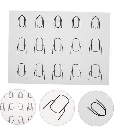 Minkissy Nail Polish Practice Pad Nail Art Supplies Nail Art Plates Nail Art Stickers Silicone Mat for Nails Tools Nail Stickers for Nail Art Nail Sticker Guide Washable Applique As Shown 2 - Buy Online on GoSupps.com