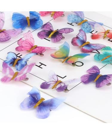 AOPRIE Glitter Butterfly Hair Clips: 20 Pieces Colorful Barrettes for Women & Teens - Buy Online on GoSupps.com