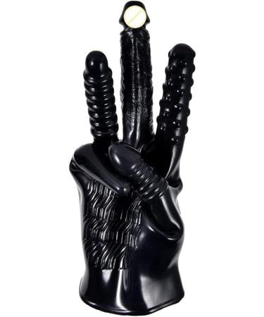 SMGZC Black Latex Vibration & Friction Massage Gloves for Couples - Perfect for Men & Women | Enhance Intimacy & Sensation - Buy Online on GoSupps.com