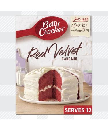 AETN Creations Red Velvet Baking Bundle 2 Packs of Betty Crocker Red Velvet Chocolate Cake Mix 425G with AETN Homemade with Love Wooden Mixing Spoon - Buy Online on GoSupps.com