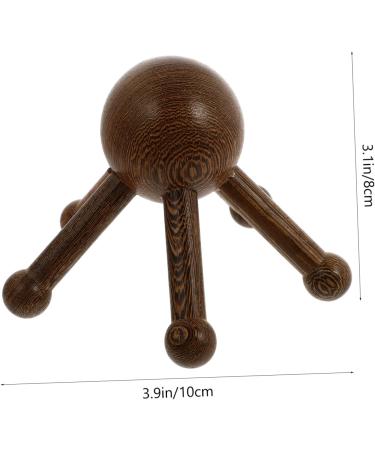 Ultechnovo 4-Piece Wooden Massage Set | Hand Massagers Scalp Massager & Hairbrush | International Shipping Available - Buy Online on GoSupps.com