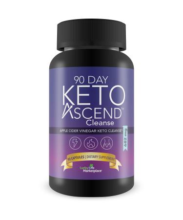 90 Day Keto Ascend - Apple Cider Vinegar Keto Cleanse - Promote Joint Health & Immune Health - All Body Cleanse with Superfood Acai - Natural Bloating Relief Aid - Digestive Support Keto Detox Cleanse