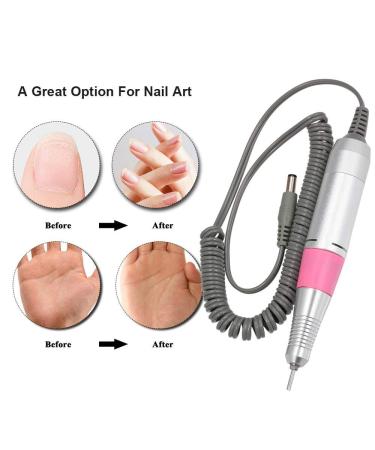 30000RPM Electric Nail Drill Pen Handpiece for Manicure Pedicure - White - Buy Online on GoSupps.com