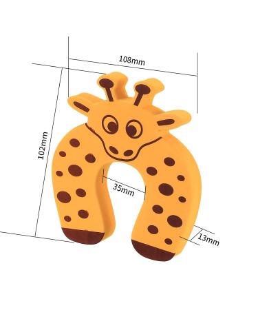 8 STK Door Finger Clamping Protection for Kids | Child Safety Door Stopper Foam | Animal Color Pinching Protection for Baby & Children - Buy Online on GoSupps.com