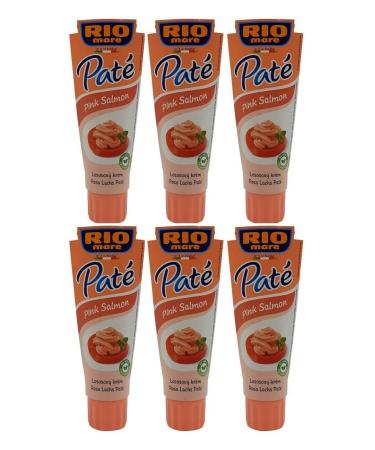 6x Rio Mare Pat Tonno Salmone pink salmon tuna cream 100 g spreadable