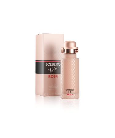 ICEBERG Twice ROSA - Woody Floral Musk Fragrance For The Modern Woman - Fresh And Fruity Feminine EDT Spray Perfume For Women - Sparkling Notes Of Redcurrant Grapefruit Jasmine Cedarwood - 4.2 Oz 4.2 Ounce (Pack of 1)