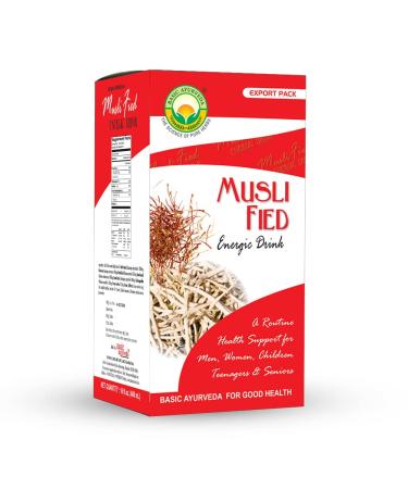 BASIC AYURVEDA Safed Musli Drink | Herbal Beverage | Suitable for Men & Women | 16.23 fl oz (480 ml) - Buy Online on GoSupps.com