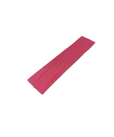 WESTEND CHOICE 5cm Wide Headbands Plain Stretchy Kylie Head Band Bandeau Unisex Headbands for Women & men Soft Hair Band Gym Exercise Yoga Headband (Fuchsia)