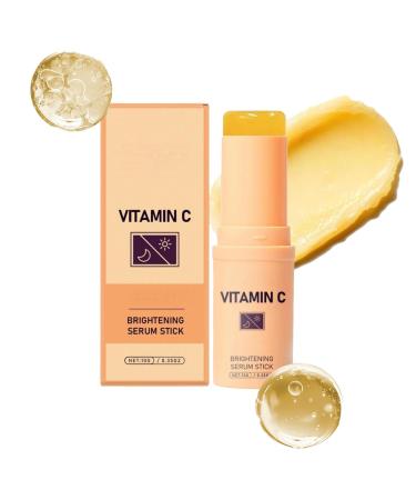 JIAOY Vitamin C Facial Serum Stick Lightening and Moisturizing Vitamin C Serum Stick for Face and Body MultiBalm Stick Compensates Skin Tone Removes Dark Spots 1 Pack 1 Pack