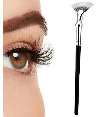 Mascara Fan Brush - 120 Angled Mascara Brushes |Angle Scalloped Lash Brush |Angled Fan Shaped Lash Wand Brush|Folded Fan-shaped Brush With Soft Double-layer Bristles |Eyelash Brush For Beginners Make - Buy Online on GoSupps.com