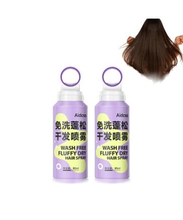 Reduces Greasiness & Oiliness Hair Volumizer Spray Wash Free Fluffy Dry Hair Spray Oil Control Fluffy Volumizing Dry Hair Spray Dry Hair Spray For Everyone (80ML-2PCS)