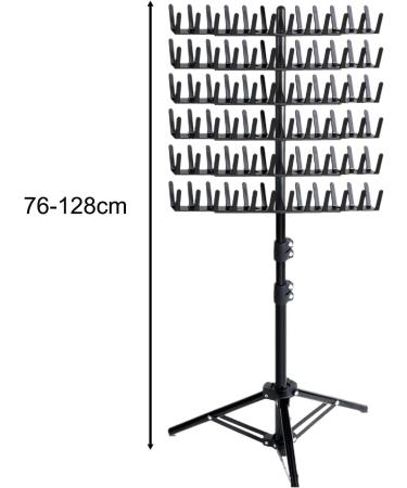 predolo Braiding Hair Rack Standing Standing Braid Rack 144 Pegs Double Sided Standing Hair Stand for Braiders Hairstylists black - Buy Online on GoSupps.com