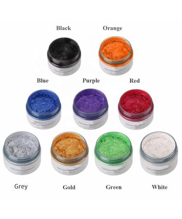 Filfeel Hair Color Wax 120g - Unisex Disposable Dye Ointment for DIY Hair Styling - Perfect for Halloween & Cosplay (Violet) - Buy Online on GoSupps.com