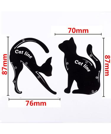 Stencils Guide Multifunctional Eyeshadow Tools Eye Makeup Aid Tool Template Tool for Cat Eyes Eyebrow Winged Liner - Buy Online on GoSupps.com