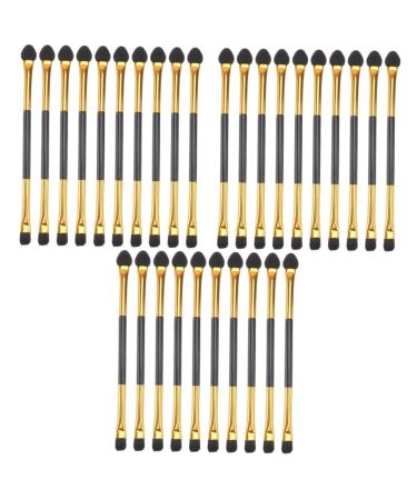 MAGICLULU 60 Pcs Double Ended Eyeshadow Brush Liquid Eye Practical Double Head Beauty Products Travel Plastic 12x0.5cmx3pcs As Shownx3pcs