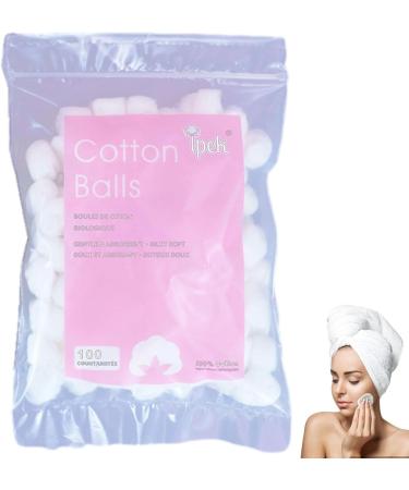 Organic Cotton Balls | Portable Cotton Balls for Face - Makeup Cleaning Tool Absorbent Lightweight for Household Needs Skin Prep Wound Cleansing Everyday 1. About 100 Grains (About 0.5 Grams) - Buy Online on GoSupps.com