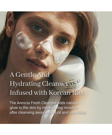 ARENCIA Green Rice Cake Cleanser 4.23oz - Moisturizing & Brightening with Rice Water, Rice Powder & Green Tea - Natural Vegan Korean Mochi Cleanser - Buy Online on GoSupps.com