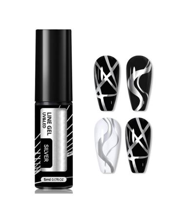 Silver gel nail polish fast coloring year-round nails DIY mirror-nail studio utensils for home work travel dating meet itrimaka