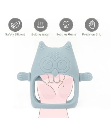 Silicone Baby Teether Toy for 3+ Months | Drop Resistant & BPA Free | Hand Pacifier for Breastfeeding Babies | Ether Teething Toy - Buy Online on GoSupps.com