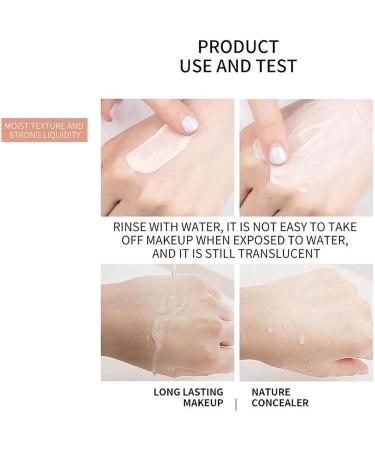 QGuoJie 2in1 White Foundation Stick and Concealer with Brush Color Changing Full Coverage Long Lasting Moisturizing Makeup Natural 2 Pack - Buy Online on GoSupps.com