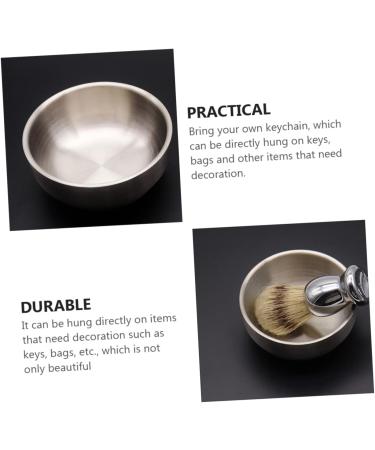 Minkissy 2pc Men's Shaving Set - Rustproof Steel Grooming Tools & Shaving Bowl with Brush - Premium Quality Key Bowl for Men - Buy Online on GoSupps.com