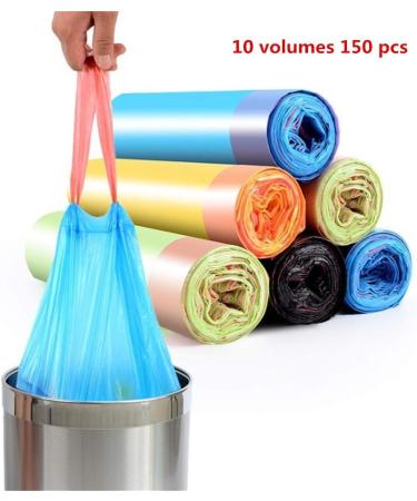 Medium-sized garbage bags car garbage bags household kitchen drawstring garbage bags 10 rolls of 150 PCS 17.72 * 19.69 150 PCS - Buy Online on GoSupps.com