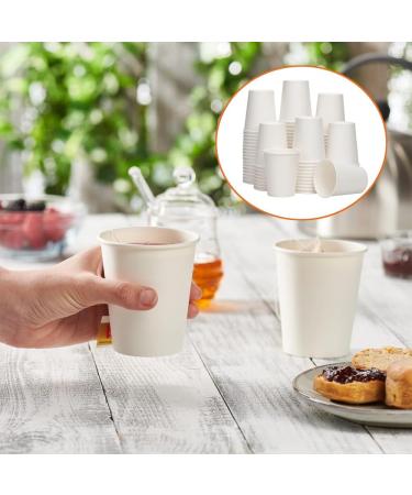  200 Count 8 oz. White Paper Hot Coffee Cups Espresso Cups - Buy Online on GoSupps.com