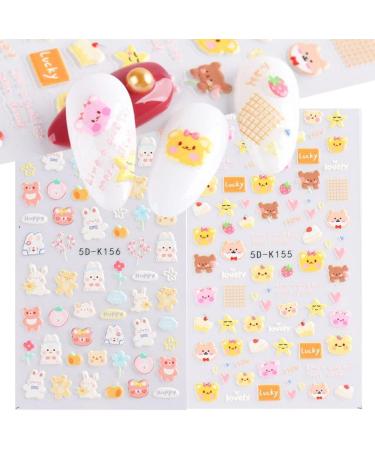 Decoration Elegant Simple Floral Design Self Adhesive Embossed Flower Daisy Nail Stickers 5D(5D-K160) - Buy Online on GoSupps.com