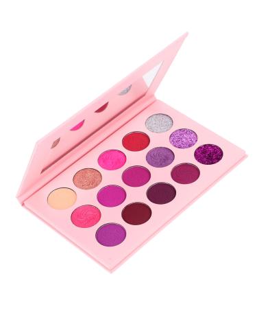 VINTORKY 15 Colorful Eyeshadow Eyeshadow Compact Eyeshadow Palette Purple Eyeshadow
